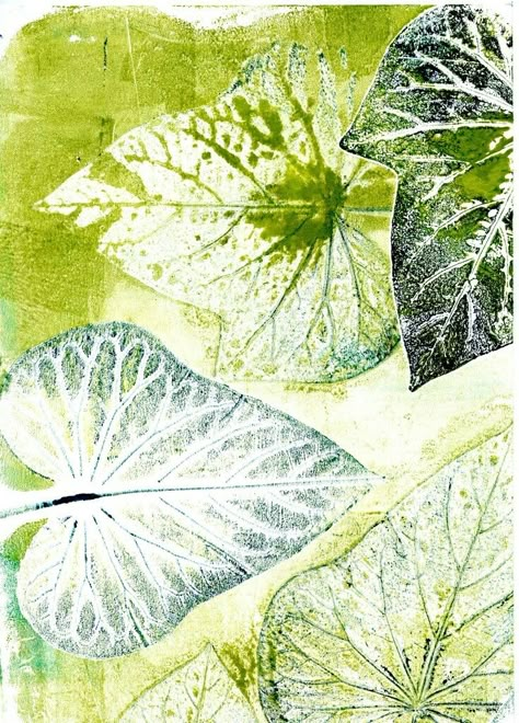 Nature Printing, Leaf Print Art, Microscope Images, Leaf Printing, Gelli Printing Art, Dyed Paper, Gelli Plate Art, Gel Plate, Gelli Plate Printing