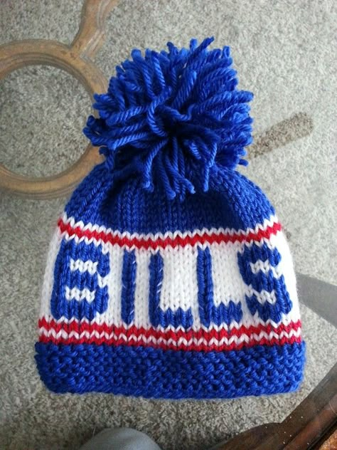 Knit baby Buffalo Bills stocking hat Buffalo Bills Knitting Pattern, Buffalo Bills Crochet Hat, Buffalo Bills Crochet Scarf Pattern, Buffalo Bills Crochet, Buffalo Bills Diy, Buffalo Bills Hat, Buffalo Bills Baby, Upcycled Denim Diy, Crochet Football