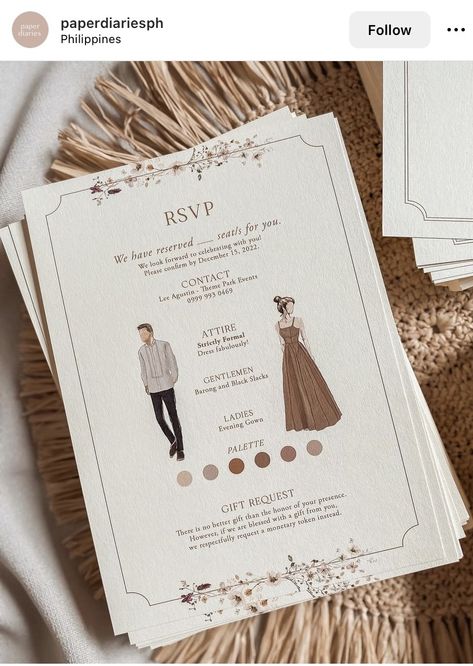 Filipino Inspired Wedding Invitations, Modern Filipino Wedding Invitation, Invitation Card Design Minimalist, Wedding Invitation Content Philippines, Filipino Themed Invitation, Modern Filipiniana Invitation, Filipiniana Wedding Theme Invitation, Filipino Wedding Invitation Sample, Dress Code On Wedding Invitation