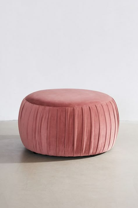 Urban Outfitters’ Spring 2019 Furniture Collection: Ellie Velvet Ottoman Coffee Table Pouf, Urban Outfitters Furniture, Mah Jong Sofa, Tire Craft, Cheap Patio Furniture, Spring Furniture, Modern Ottoman, Poufs & Ottomans, Velvet Ottoman