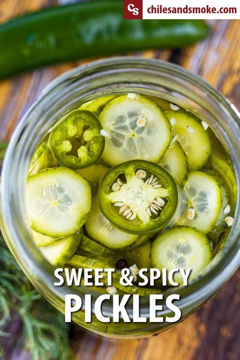 Sweet And Spicy Pickles, Spicy Pickle Recipes, Cucumber Pickles, Pickle Recipes Homemade, Spicy Cucumber, Dill Pickle Recipe, Canning Pickles, Spicy Pickles, Brine Recipe