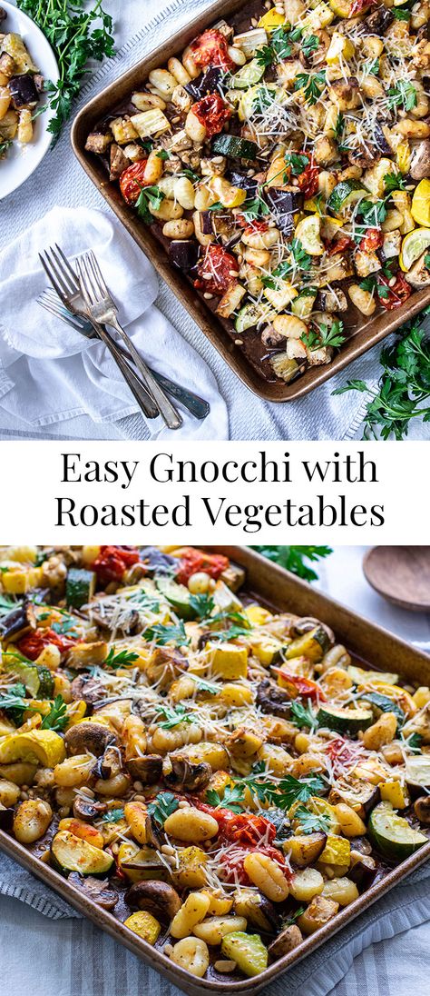 Easy Gnocchi, Night Recipes, Tasty Vegetarian Recipes, Vegetarian Dinners, Vegetarian Recipe, God Mat, Vegetarian Recipes Easy, Vegetarian Recipes Dinner, Vegetarian Dinner