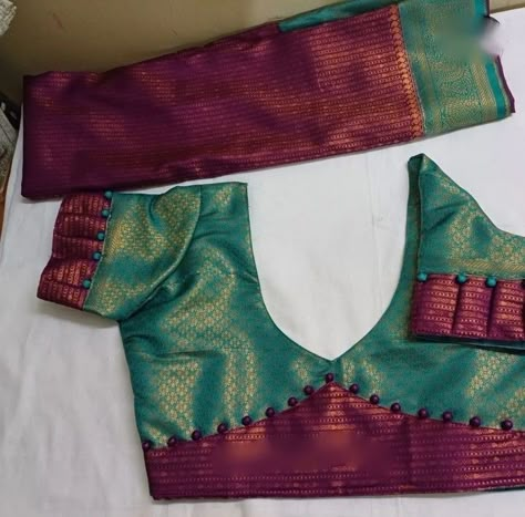 Pattern Blouses For Silk Sarees, Princess Cut Blouse Design Style, Normal Blouse Design Models, Patchwork Blouse Designs For Silk Saree, Silk Saree Blouse Designs Pattern Back, Soft Silk Blouse Designs Latest, Kathpadar Blouse Design Back Neck, Patch Blouse Designs Patterns, Simple Blouse Designs For Silk Saree