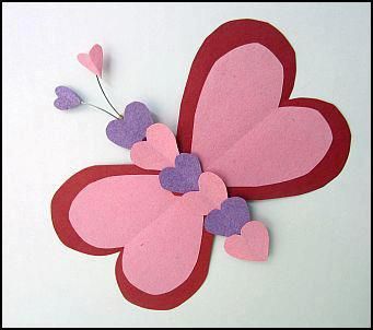 Valentine's butterfly Valentines Day Projects, Projects For Preschoolers, Saint Valentin Diy, Valentines Bricolage, February Crafts, Valentine's Day Crafts For Kids, Valentines Day Crafts, Preschool Valentines, Valentine Crafts For Kids