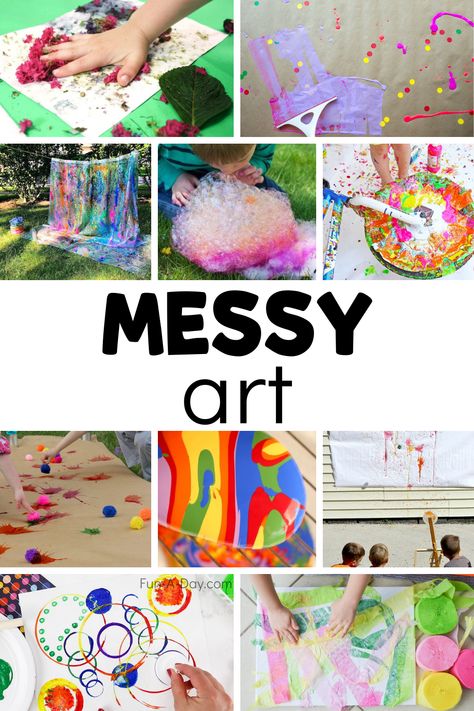 Messy Play Activities, Art Ideas For Kids, Messy Crafts, Messy Kids, Sensory Art, Wonder Art, Messy Art, Summer Preschool, Preschool Arts And Crafts