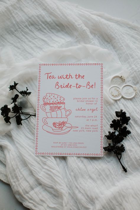 Dive into the realm of enchanting tea parties with our unique Bridal Shower Invitations. With a delightful mix of whimsy and sophistication, these high-quality templates provide you with the perfect start for creating an unforgettable bridal brunch. Let's take a moment to explore the magic that lies within these charming invites! Downton Abbey Bridal Shower Ideas, Bridal Shower Invitations Tea Party, Vintage Bridal Tea Party Ideas, Tea Brunch Party, High Tea Hens Party, Tea With The Bride To Be Invitations, Bridal Shower Themes Tea Party, Bridal Party Tea Party, Bridal Shower Afternoon Tea