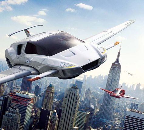 Flying Cars Future – By 2022? More Than 20 Top Companies Currently Investing In The Concept Future Flying Cars, Hover Car, Flying Cars, Future Transportation, Flying Vehicles, Racing Simulator, The Time Machine, Car Driver, Flying Car