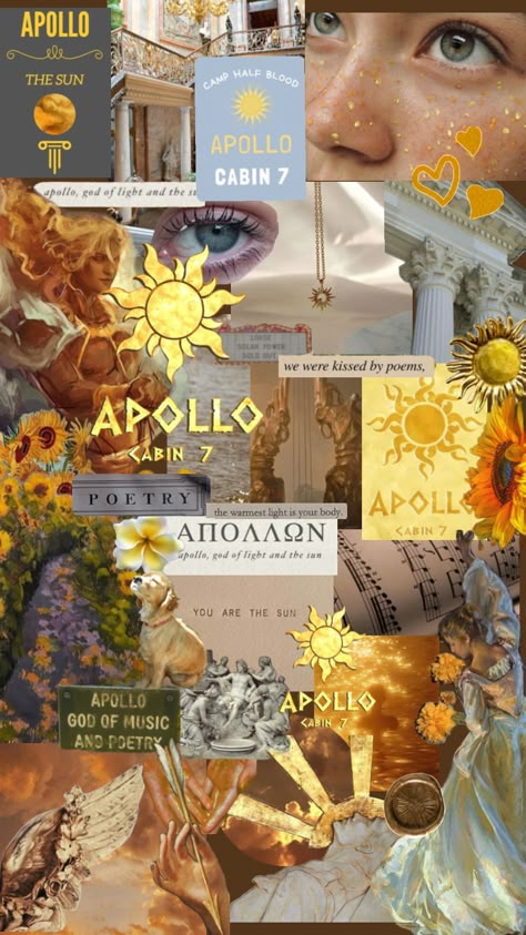 #cabin7 Apollo Cabin Aesthetic, Pjo Wallpapers, Cabin 7 Apollo, Children Of Apollo, Child Of Apollo, Daughter Of Apollo, Cabin Wallpaper, Apollo Greek, Pjo Aesthetic