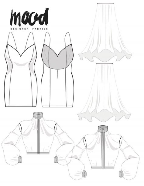 The Hydrangea Gown - Free Sewing Pattern - Mood Sewciety Mood Sewing Patterns, Mood Patterns, Mood Sewciety, Gown Sewing Pattern, Free Sewing Pattern, Mood Fabrics, Free Sewing Patterns, Sewing Design, Clothes Sewing