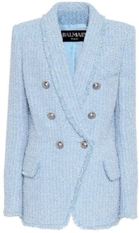 Chic Business Attire, Balmain Tweed, Blazer Tweed, Look Work, Balmain Clothing, Business Attire Women, Suit Outfit, Boucle Jacket, Style Finder