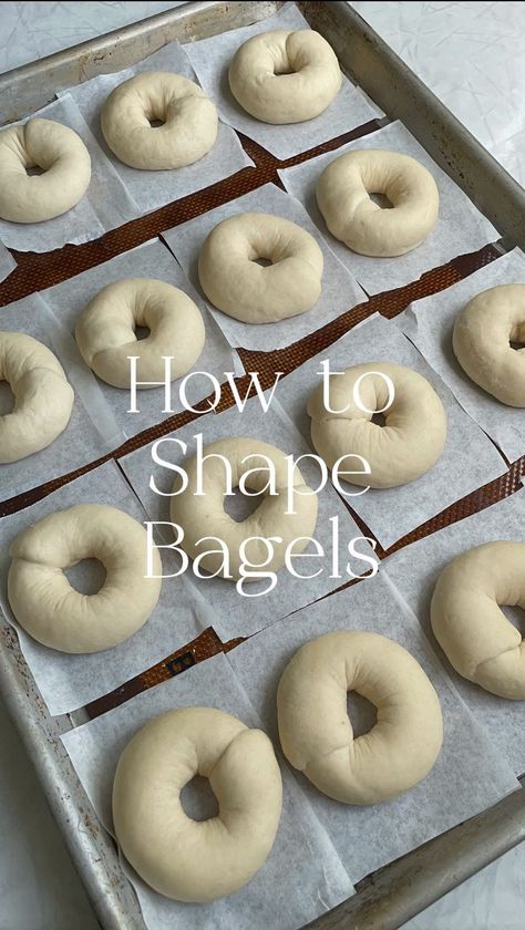 Emily🌾 Sourdough Recipes | 🥯Let’s shape bagels! There’s lots of ways to shape bagels but this is my favorite! This method gives me beautiful uniform bagels every… | Instagram Mini Bagel Recipes, Mini Bagels Recipe, Recipe Using Sourdough Starter, Sourdough Bagels, Sourdough Starter Discard Recipe, French Bread Recipe, Mini Bagels, Bagel Recipe, Sourdough Baking