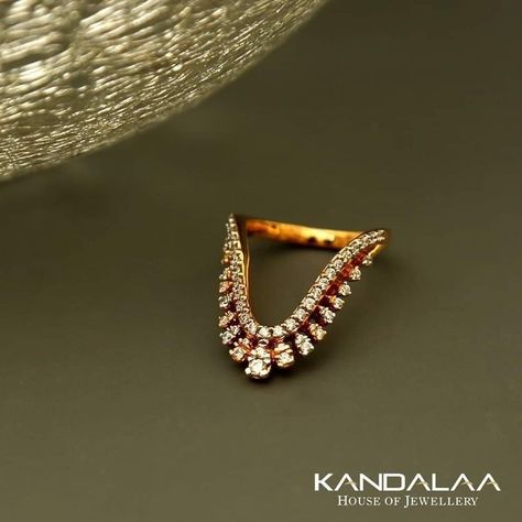 Vanki Diamond Ring, Tanishq Rings Gold, Prathanam Ring Designs Latest, Diamond Vanki Ring, Anji Ring Gold, Vanki Designs Jewellery Ring, Vanki Rings Gold Indian, Vanki Ring Gold Plain, Kalyanam Ring Designs