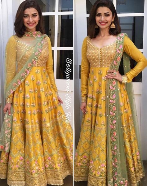 Pinterest: @pawank90                                                                                                                                                                                 More Gown Churidar, अनारकली सूट, Anarkali Pakistani, Pakistani Gowns, भारतीय दुल्हन संबंधी, Bridal Anarkali Suits, Bridal Anarkali, Orang India, डिजाइनर कपड़े