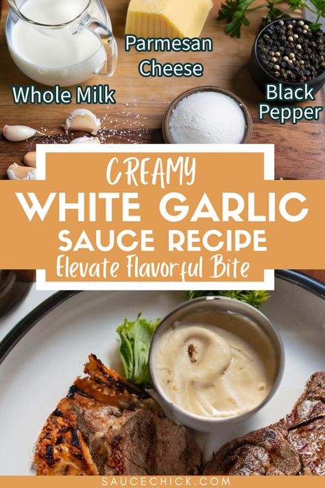 White Garlic Sauce Recipe Fresh Kitchen Creamy White Ginger Sauce, White Sauce For Steak, White Garlic Sauce, 2025 January, Garlic Sauce Recipe, Ginger Sauce, Fresh Kitchen, Ginger Recipes, Steak Sauce