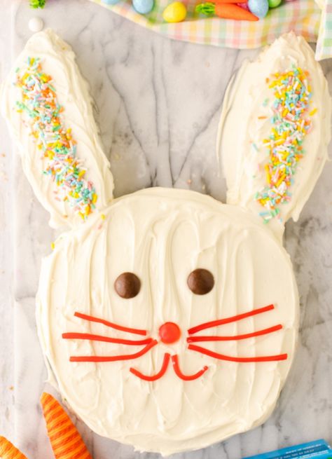 Easter Bunny Cake John Deere Cakes, Easter Bunny Cake Recipe, Easter Dishes, Rabbit Birthday, Easter Snacks, Easter Bunny Cake, Easter Sweets, Mini Bundt, Cake Hacks