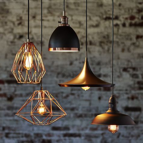 Infustrial Lamp, Modern Rustic Lighting, Oil Rubbed Bronze Pendant Light Kitchen, Kitchen Island Lighting Industrial Pendant Lamps, Light Fixtures Pendant, Hanging Edison Lights Modern, Kitchen Island Lighting Edison Bulb, Modern Industrial Lighting, Copper Industrial Lights