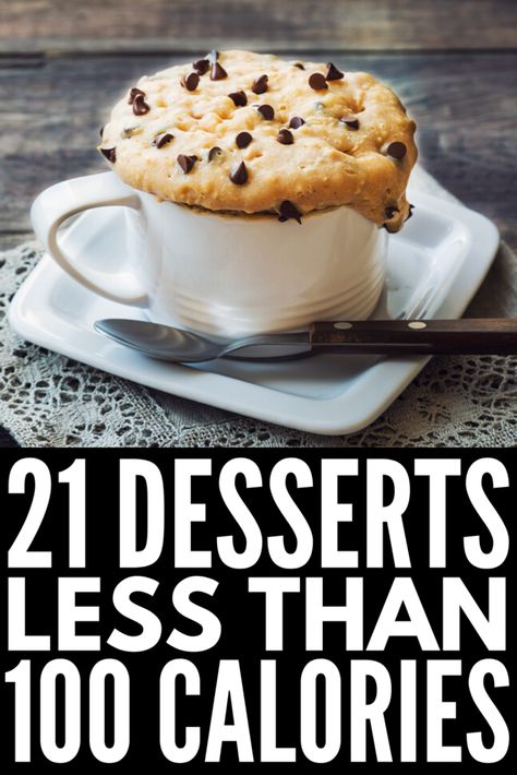 100 Calorie Desserts, Quick Sweets, Low Cal Desserts, Low Cal Dessert, Low Calorie Recipes Dessert, 100 Calorie Snacks, 100 Calorie, Bolo Fit, Under 100 Calories