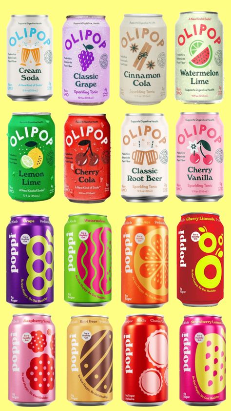 Girl snacks probiotic drinks food and drink aesthetic food and drink soda probiotic soda Aesthetic Food And Drink, Food And Drink Aesthetic, Soda Labels, Pop Art Food, Pop Drink, Ice Cream Poster, Soda Flavors, Probiotic Drinks, Drink Aesthetic