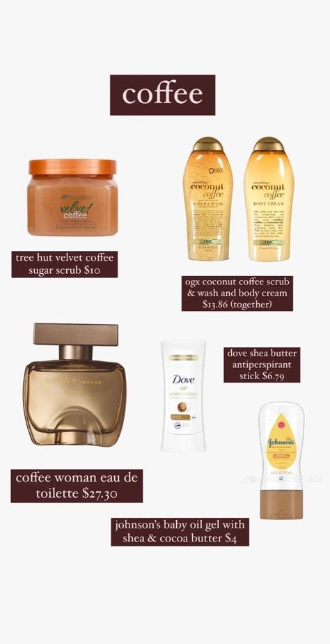 Smell Like Coffee, Coffee Perfume, Baby Oil Gel, Coffee Smell, Fragrances Perfume Woman, Body Hygiene, Basic Skin Care Routine, Shower Skin Care, Body Smells