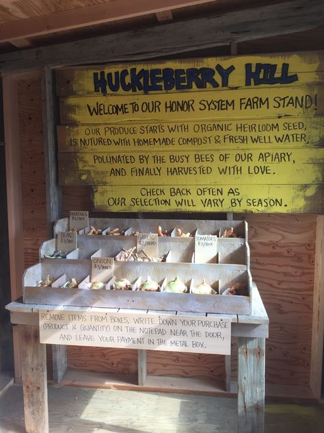 Honor System Signs, Honor Box Farm Stand, Honor System Farm Stand Signs, Honor System Egg Stand, Honor System Farm Stand, Road Side Stand, Bread Stand, Roadside Farm Stand, Farm Market Ideas