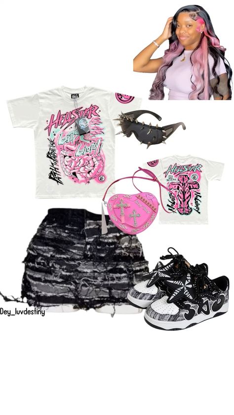 Black And Pink Outfit, Cute Highschool Outfits, Girly Style Outfits, Farmhouse Fresh, Cute Nike Outfits, Teen Swag Outfits, Bratz Inspired Outfits, Cute Birthday Outfits, Fasion Outfits