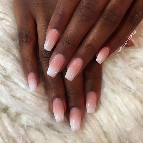 Nails On Dark Skin, Red French Tip Nails, Red French Tip, Milky Nails, French Tip Nail Designs, Colors For Dark Skin, Nails Ombre, Nails French Tip, Skin Hand