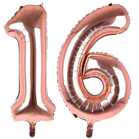 16 Balloons, Giant Roses, Card Factory, Rose Gold Balloons, Gold Balloons, Party Venues, Personalized Card, Foil Balloons, Personal Cards