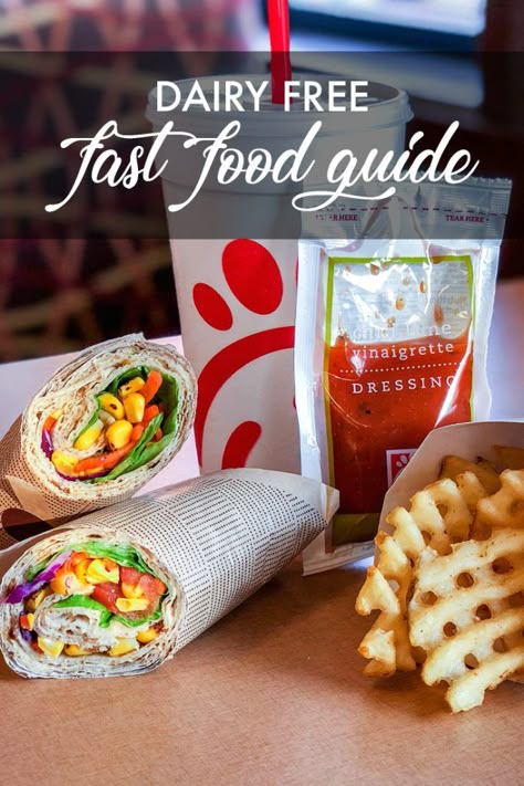 Dairy Free Fast Food Guide - Make It Dairy Free Dairy Free Fast Food, Low Carb Fast Food, Dairy Free Ideas, Dairy Free Lunch, Dairy Free Foods, Dairy Free Cooking, Dairy Free Meals, Dairy Free Breastfeeding, Dairy Free Recipes Dinner