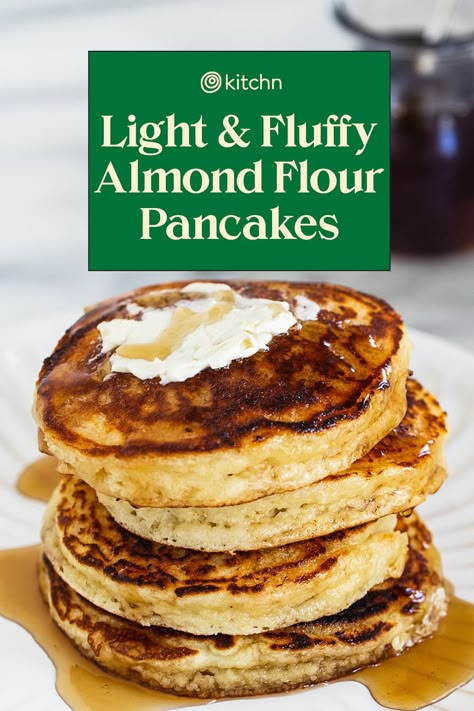 Almond Flour Pancakes Recipe (Gluten Free) | Kitchn Simple Healthy Breakfast Recipes, Innovative Recipes, Almond Flour Baking, Simple Healthy Breakfast, Make Almond Flour, Almond Pancakes, Almond Flour Pancakes, No Flour Pancakes, Gf Breakfast