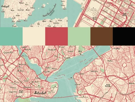 Treasure Map Style Colour Palette by Madison Draper on Dribbble Vintage Map Color Palette, Map Colour Palette, Urban Design Color Palette, Poster Colour Palette, Qgis Map Design, Architecture Colour Palette, Map Color Palette, Architecture Color Palette, Urban Color Palette