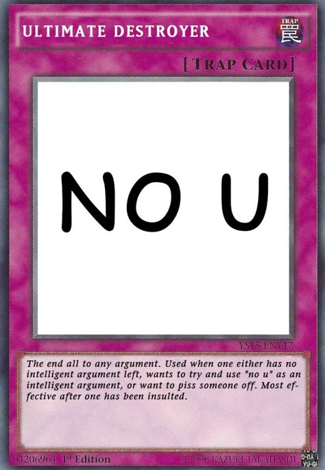 47 Reaction Pics you can Use to Win any Argument - Funny Gallery | eBaum's World Pokemon Card Memes, Card Memes, Yugioh Trap Cards, Trap Card, Trap Cards, Funny Yugioh Cards, Response Memes, No U, Snapchat Stickers