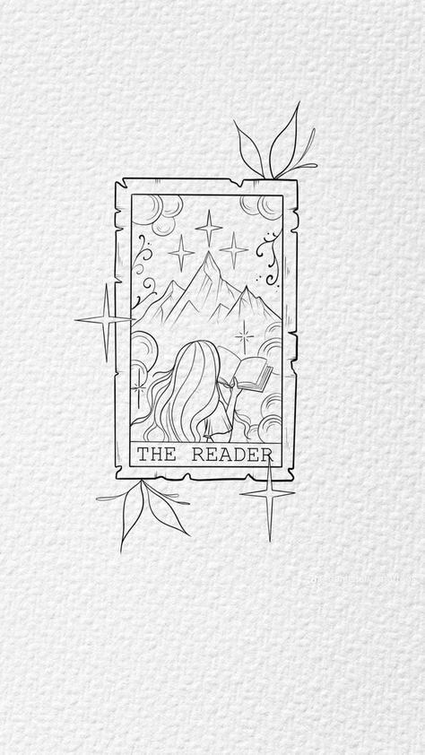 Book Inspired Tattoos, Bookish Tattoos, Fantasy Tattoos, Inspired Tattoos, White Drawing, Book Tattoo, The Reader, Simplistic Tattoos, Tattoo Design Drawings