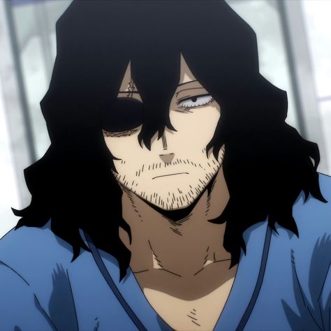 Aizawa My Hero Academia, My Hero Academia Mr Aizawa, Aizawa With Hair Up, Mha Aizawa Icon, Aizawa Hospital, Aizawa Screencap, Aizawa Hair Up, Mha Azaiwa, Shots Aizawa