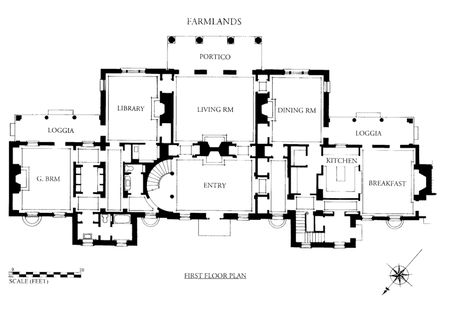 Floor Plans Contemporary, Luxury Homes Plans, Classical Library, Estate Exterior, Federal House, Mansion Plans, Traditional Architect, House In New York, Cooperstown Ny