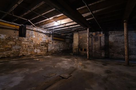 Do You Have A Spooky Basement? – Matrix Home Solutions Basement Wall Mural, Creepypasta Mansion, Basement Repair, Old Basement, Boxing Ring, Old Warehouse, Gacha Backgrounds, Foundation Repair, Basement Walls