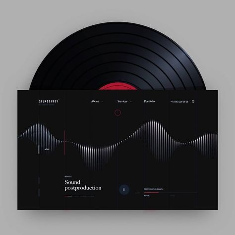 Music Ui Design, Music Ui, Portfolio Website Inspiration, Music Visualizer, Music Player Design, Record Design, Ui Design Principles, Sound Production, Music Listening