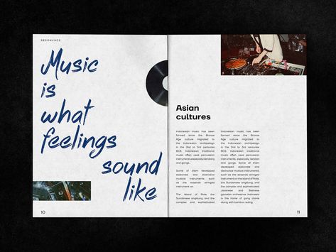 RESONVNCE | Magazine design :: Behance Playlist Magazine Layout, Magazine Folio Design, Music Editorial Design, Music Blog Design, Rock Magazine Layout, Magazine Page Design Creative, Literary Magazine Design, Editorial Book Design, Music Magazine Design