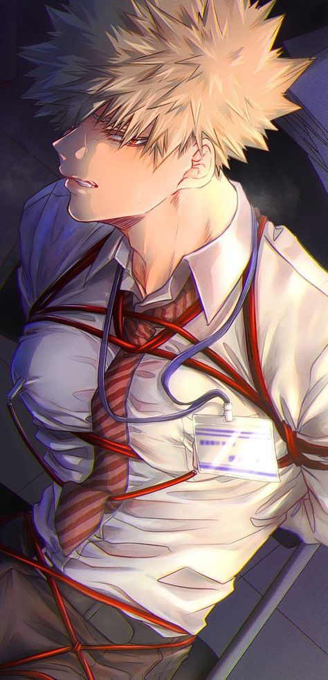 Bakugo Katsuki Fanart Cute, Bakugou Manga, Manga Drawing Tutorials, Hottest Anime Characters, Anime Guys Shirtless, 캐릭터 드로잉, Anime People, Red Tie, Anime Boyfriend