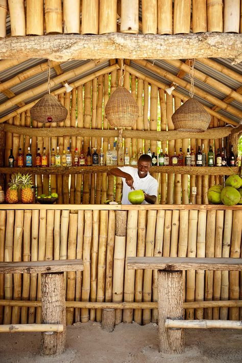 The best hotels in the Caribbean for 2024 | CN Traveller Bamboo Cafe Design, Bamboo Cafe Design Ideas, Morrocan Courtyard, Bamboo Cafe, Bamboo Hut, Jamaican Blue Mountain Coffee, Cafe Design Ideas, Jamaica Hotels, Outdoor Restaurant Design