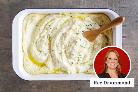 Mashed Potatoes Pioneer Woman, Pioneer Woman Mashed Potatoes, Make Ahead Mashed Potatoes, Crockpot Mashed Potatoes, Baked Mashed Potatoes, Pioneer Woman Ree Drummond, Mashed Potato Casserole, Best Mashed Potatoes, Homemade Gravy