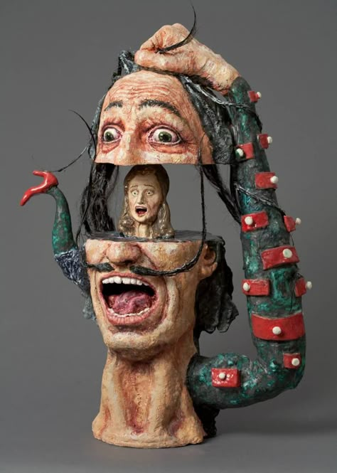 Surealism Art, Bad Art, The Scream, Pottery Sculpture, Ceramic Teapots, Figurative Sculpture, Weird Art, Clay Sculpture, Art Auction