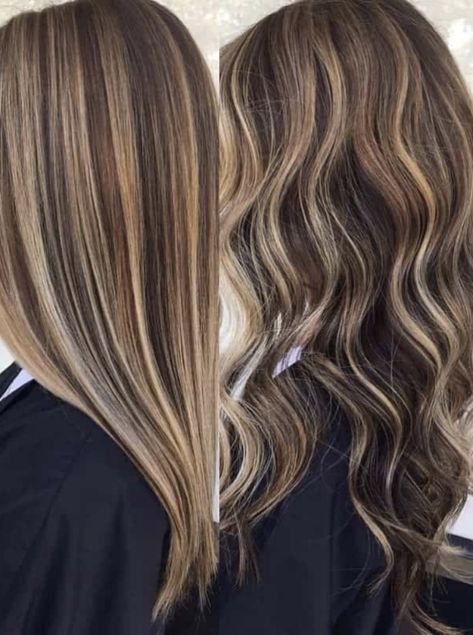 Caramel Highlights On Dark Brown, Dark Brown Straight Hair, Jayne Matthews, Good Haircut, Highlights For Dark Brown Hair, Brown Straight Hair, Brown Hair With Caramel Highlights, Blonde Highlights On Dark Hair, Cotton Candy Hair