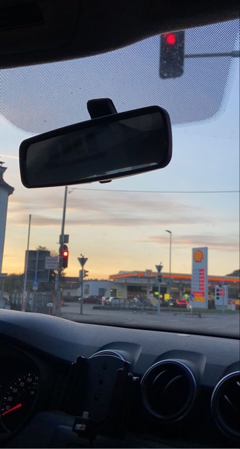 Sunset at the gas station Car In Filling Station, Road Trip Gas Station, Gas Station Format, Out Of Gas In My Car, Hookup Car Proof, Gas Station Snapchat, Gas Station Video, Hookup Proof, Car At Gas Station