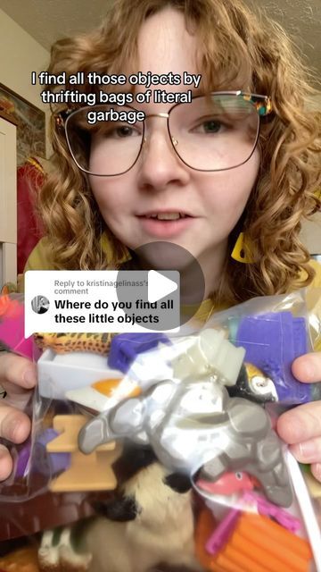 LaKenzie Powell on Instagram: "How I find the small objects and trinkets that I use in my projects! Thrifted garbage is WAYYYY underrated. #thrift #upcycle" Pin Collection Display Ideas, Thrifted Gift Ideas, Trinkets Diy, Thrift Upcycle, Small Trinkets, Small Objects, Cooking Art, April 15, Weird And Wonderful