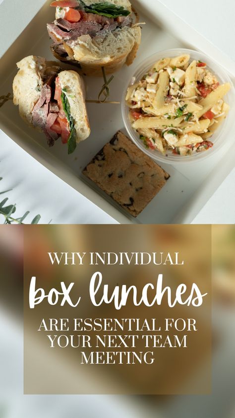 Boxed lunches are the way to go to impress your team and keep them motivated! Check out our offerings for individual boxed lunches so you're prepared for your next meeting. 👊 Individual Lunch Boxes, Boxed Lunches For Adults Parties, Box Lunches Catering, Individual Breakfast Boxes, Box Lunches For Adults Parties, Individual Lunch Boxes For Party, Dinner Box Ideas For Adults, Corporate Lunch Boxes Catering, Individual Charcuterie Lunch Box Ideas