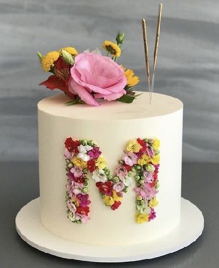 Birthday Cake For Wife, Best Birthday Cake Designs, Unique Birthday Cakes, Simple Cake Designs, Mini Cakes Birthday, Creative Cake Decorating, Cake Decorating Frosting, Beautiful Birthday Cakes, Creative Birthday Cakes