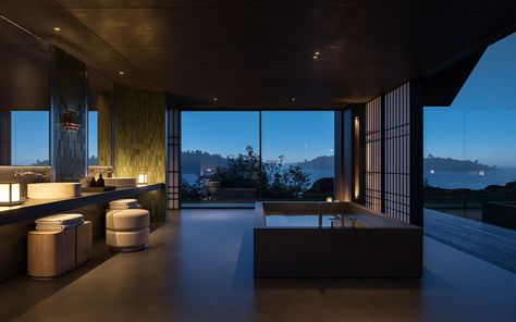 House 01JP :: Behance Mafia House, Dark House, Lighting Concepts, Boat House, Minimalist Interior Design, Luxury Homes Dream Houses, Rich Life, Architecture Visualization, Mid Century Modern House