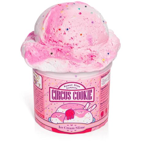 Diy Cheesecake, Slime Company, Ice Cream Slime, Kawaii Slime, Circus Cookies, Ice Cream Pint, Sundae Cup, Slime Ingredients, Slime Birthday