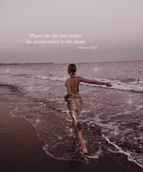 Sharvari Tadvi on Instagram: ““whenever the shore feels lonely the wave reminds it of the caring ocean. how every wave travels miles to reach the shore in order to tell…” Sea Waves Aesthetic Quotes, Beach Poetry The Ocean, Story Inspiration Quotes, Sound Of Sea Waves Quotes, Love And Ocean Quotes, Ocean Poems Deep, Quotes On Sea Waves, Ocean Captions Instagram Short, Beach Waves Quotes Ocean