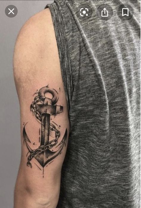 Tricep Tattoos, Navy Tattoos, Tatuagem Masculina Pequena, Anchor Tattoo Design, Anker Tattoo, Cool Wrist Tattoos, Wrist Tattoos For Guys, Anchor Tattoos, Tattoo Zeichnungen